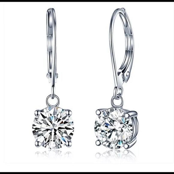 New 18k Water drop Shiny Dangle Earrings - Picture 5 of 7